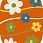 Детский ковер Кристэл 1021 orange ОВАЛ
