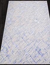 Пушистый овальный ковер LIMAN F164 CREAM-BLUE