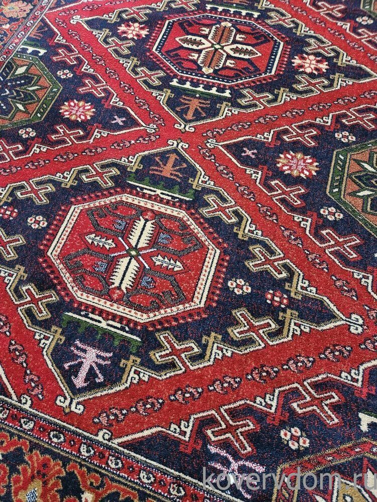 Ковер а-ля винтажный Дагестанский узор 40564